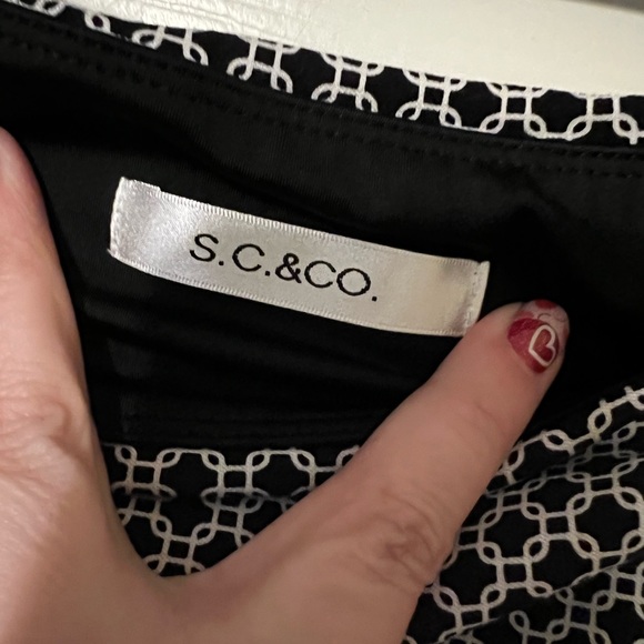 S.C.& Co. XXL skort black and white great condition - Picture 3 of 9